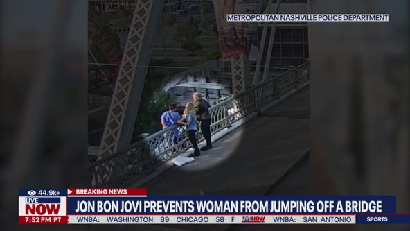 Jon Bon Jovi prevents woman from jumping off bridge