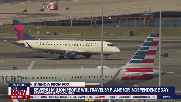 Several million will travel by plane for the 4th