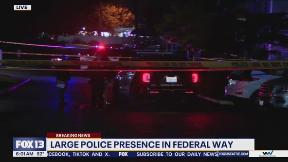 Large police presence in Federal Way