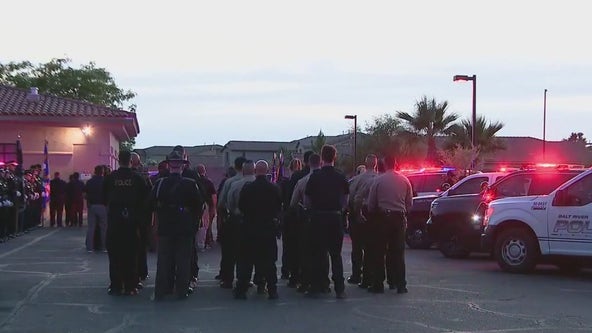 Slain Gila River PD officer honored in two processions