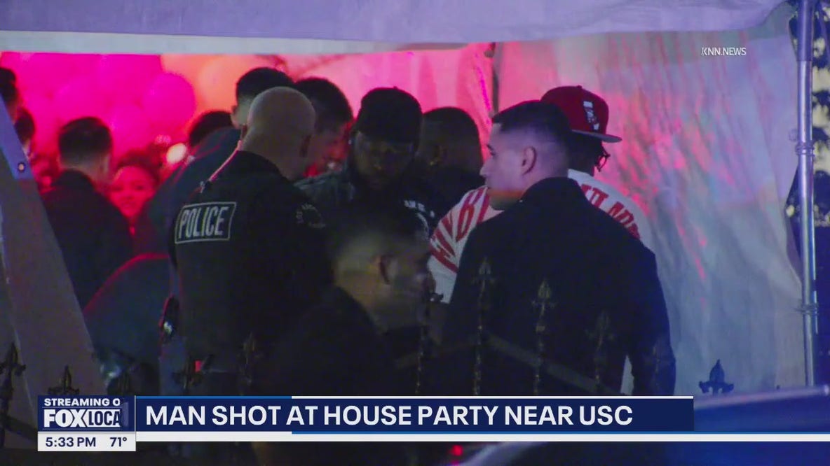 Man shot at a house party in South Los Angeles