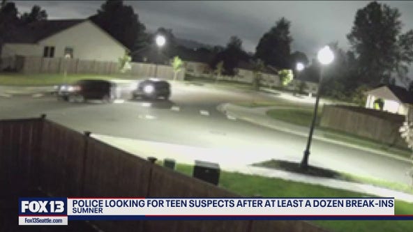 Sumner Police looking for teen suspects after multiple break-ins