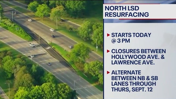 Resurfacing work on North LSD begins Sunday