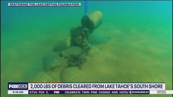 2,000 lbs of debris cleared from Lake Tahoe