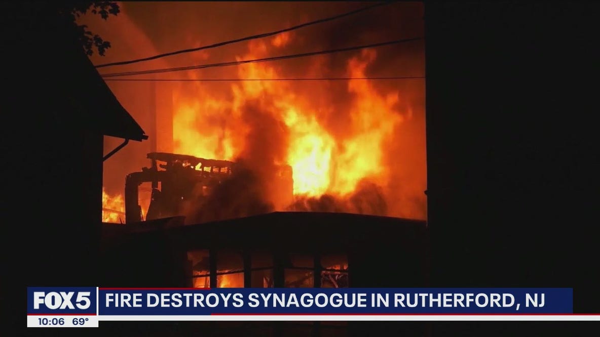 Rabbi, family escape burning synagogue, a 'devastating' loss for NJ community