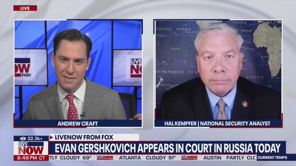 Evan Gershkovich appears in Russian court
