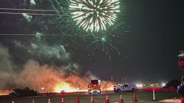 July 4th fireworks spark fire in Goodyear