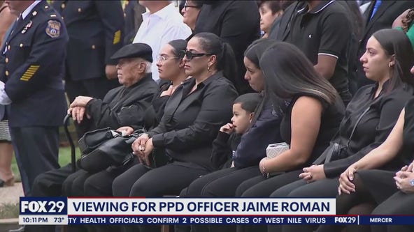 Viewing held for slain Philadelphia Police Officer Jaime Roman