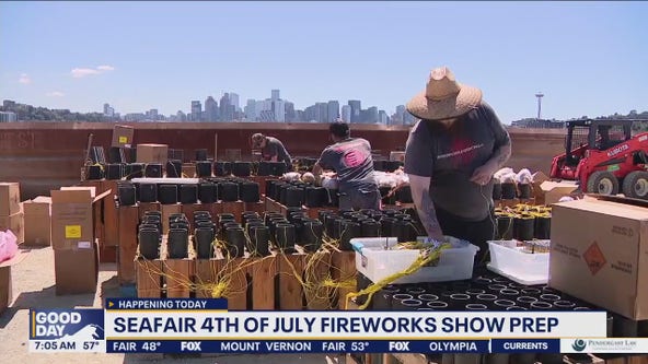 Preparing for Seafair 4th of July Fireworks Show