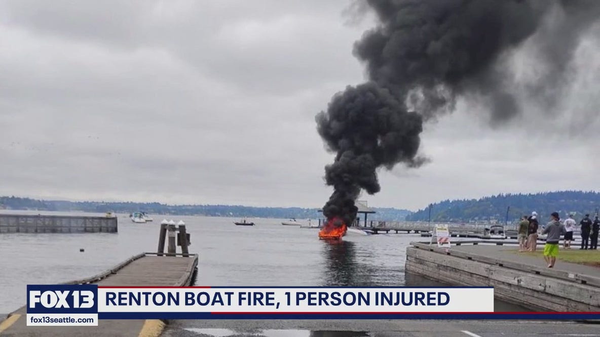 One person injured after boat fire in Renton, WA