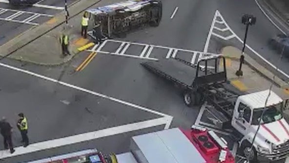 Ambulance heading to emergency hit by truck