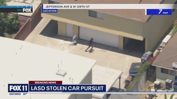 Pursuit suspects make a run for it in Hawthorne
