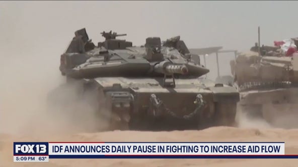 IDF announces daily pause in fighting to incerase aid flow