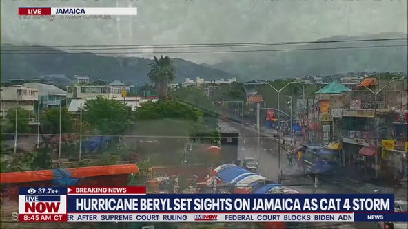 Hurricane Beryl roars toward Jamaica as Category 4
