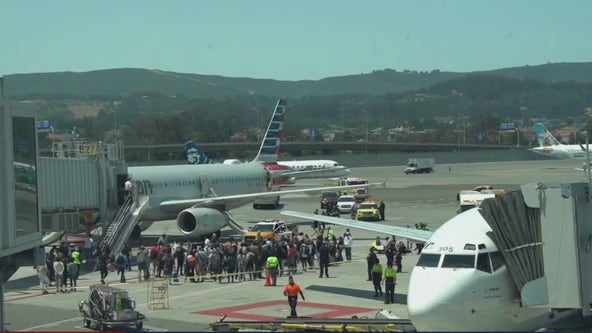 Laptop in checked luggage caused smoke, evacuation of plane at SFO