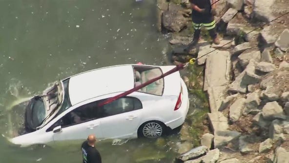 Teen saves woman from submerged car in Lake St. Clair