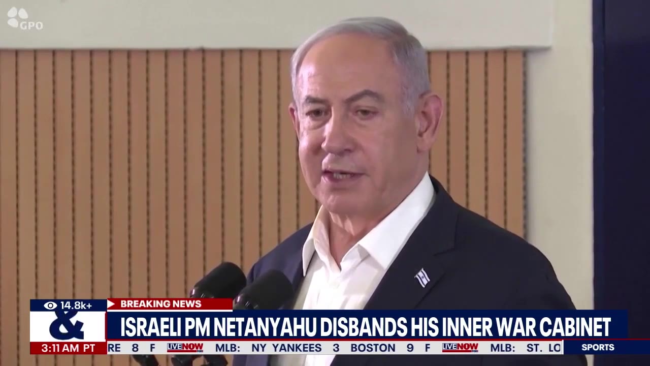 Israeli PM Netanyahu disbands inner war cabinet