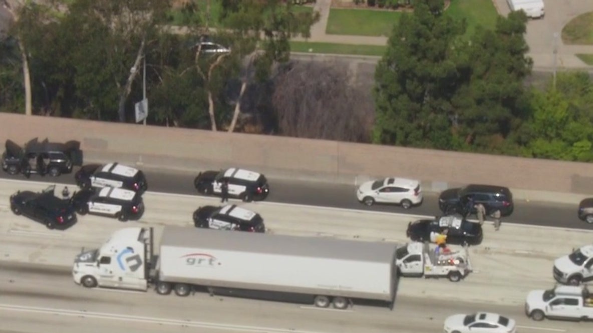 Pursuit termination leads to multi-vehicle crash