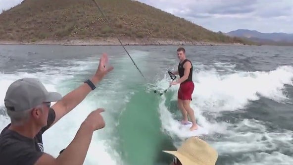 Check out wake surfing at Lake Pleasant