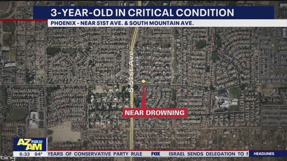 Toddler pulled from Phoenix pool, rushed to hospital