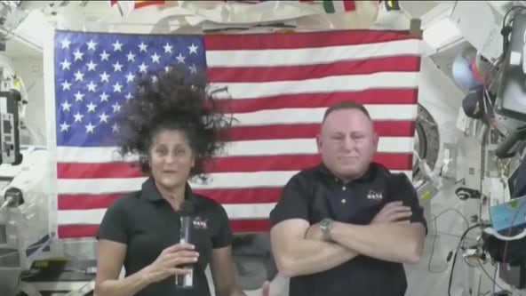 Stuck-in-space astronauts speak for the first time