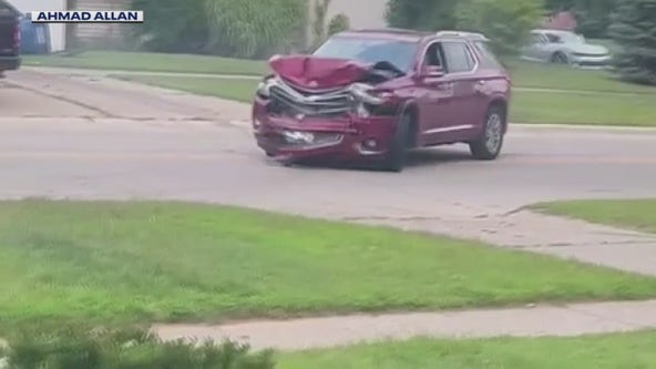 'She just started slamming into other cars as hard as she could.'