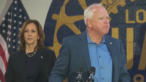 Harris, Walz drum up UAW support in Michigan