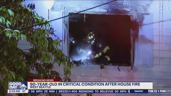 90-year-old in critical condition after house fire in WA