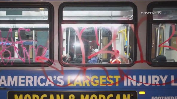 Metro bus vandalized during street takeover