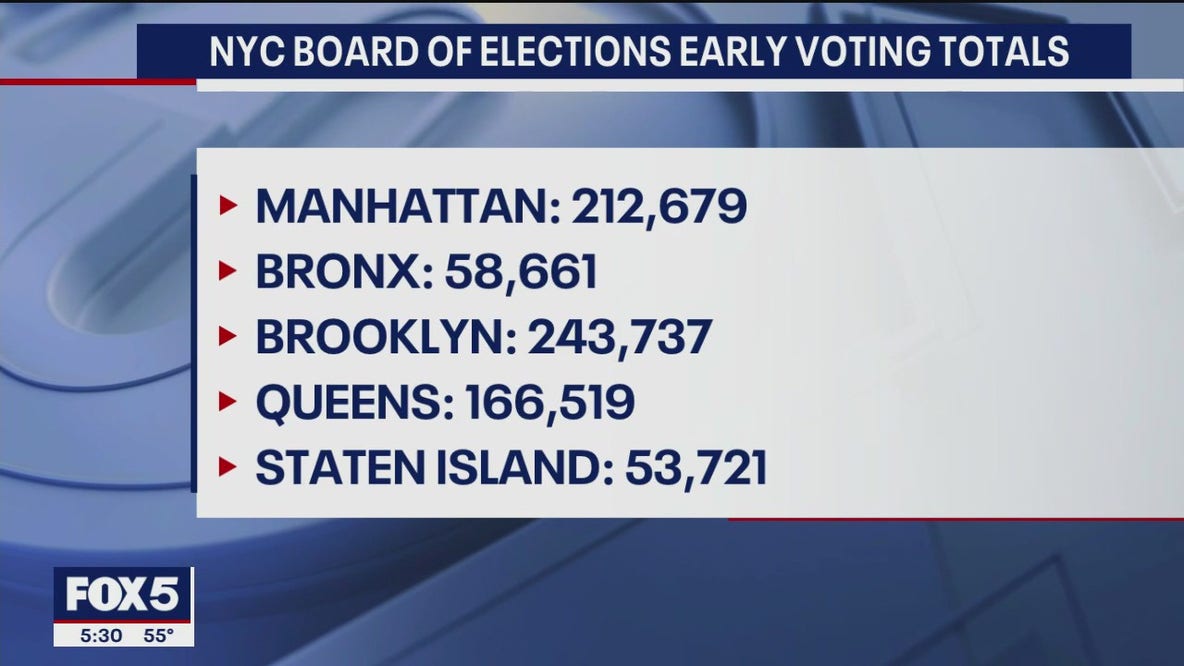Record early voting turnout in NYC as Election Day nears: What this could mean