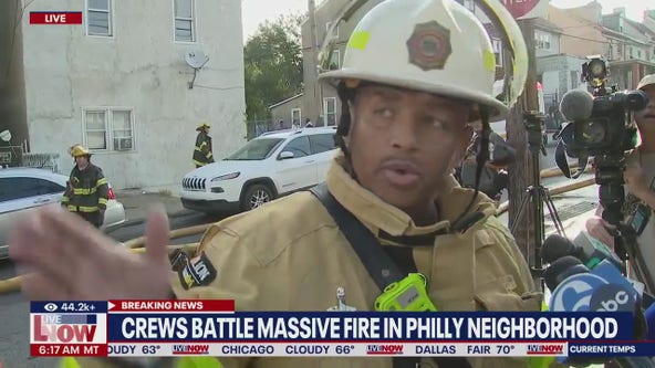 Philadelphia firefighter gives update on fire