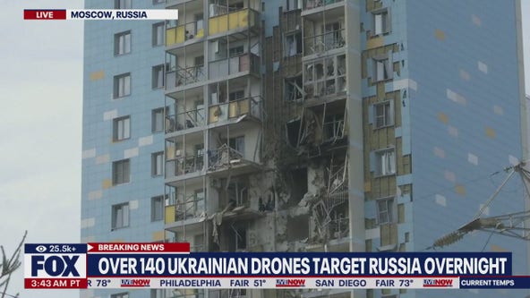 140+ Ukrainian drones target Russia overnight