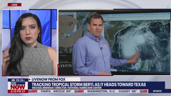 Tracking Beryl as it heads to Texas