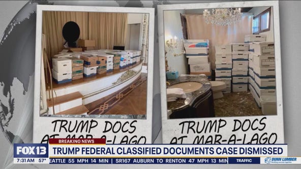 Trump's federal classified documents case dismissed