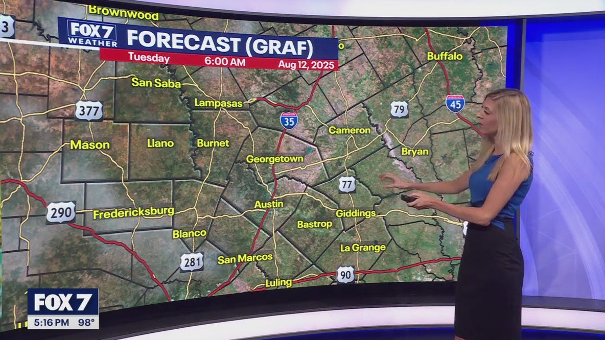 Austin weather: August 10 evening forecast