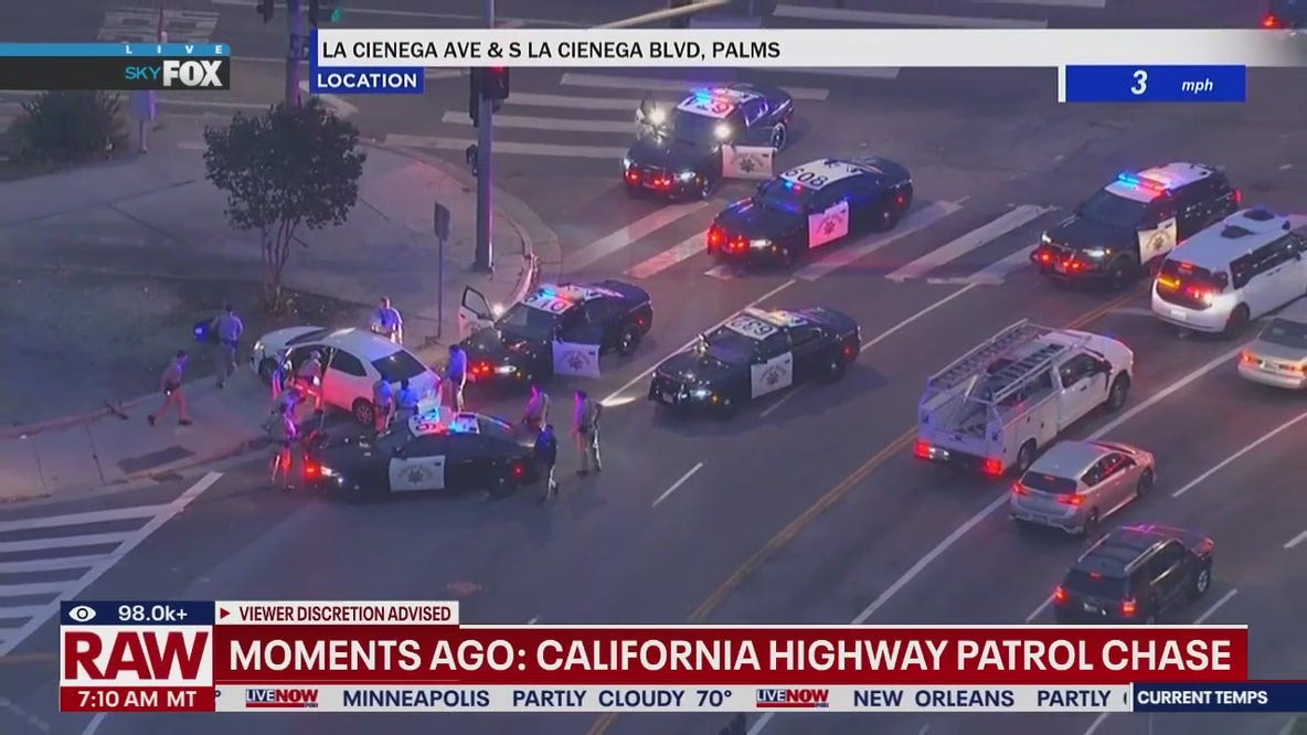 CHP patrol chase