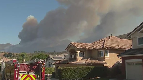 Fire in Trabuco Canyon continues growing in OC