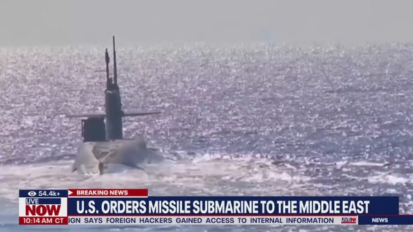 U.S. orders missile submarine to the Middle East