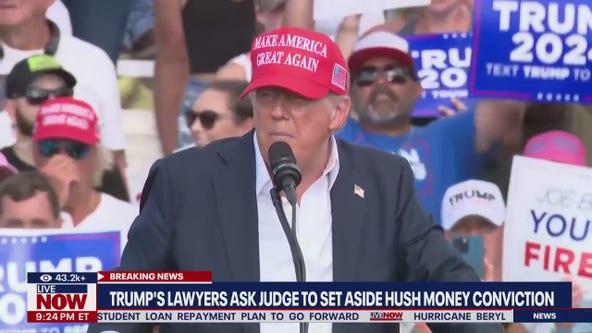 Trump seeks to throw out hush money conviction