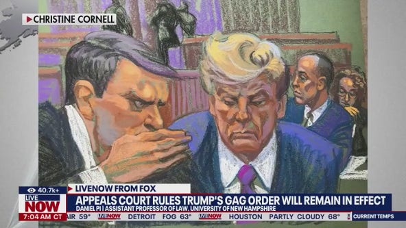 Trump gag order appeal dismissed