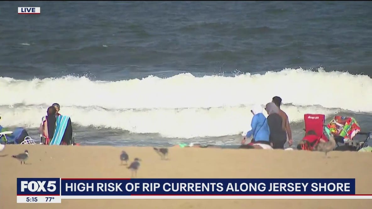 NJ officials warn swimmers of riptides