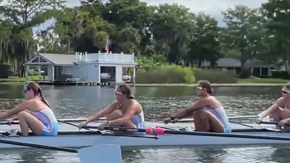 The championship rowing team from Winter Park High School