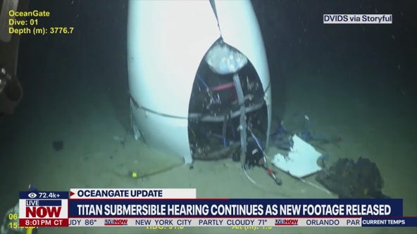 OceanGate: Footage of Titan sub wreckage revealed