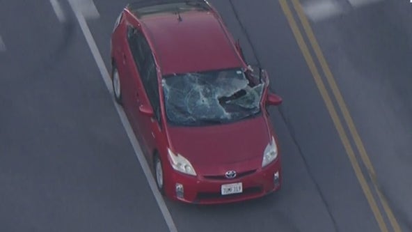 Driver destroys car during wild LA County chase