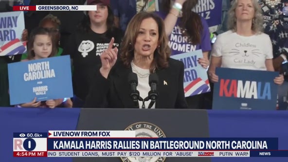 VP Harris rallies in North Carolina