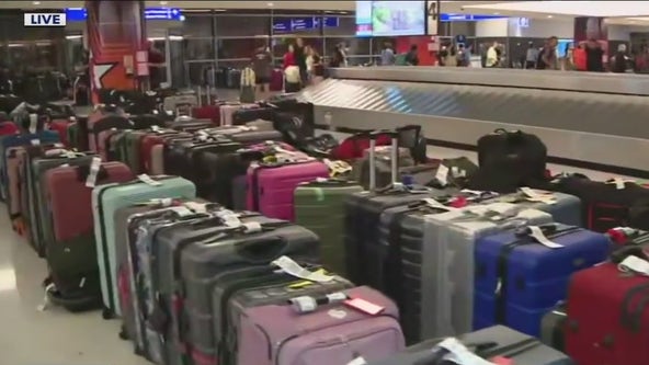 Unclaimed Delta luggage piles up at Sky Harbor