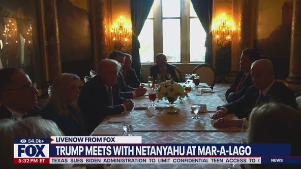 Trump meets with Netanyahu at Mar-a-Lago
