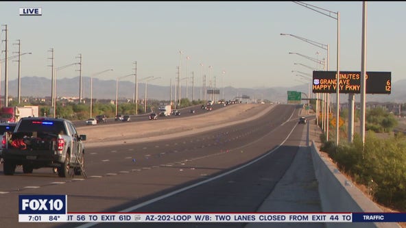 Motorcycle crash on Loop 303 closes freeway