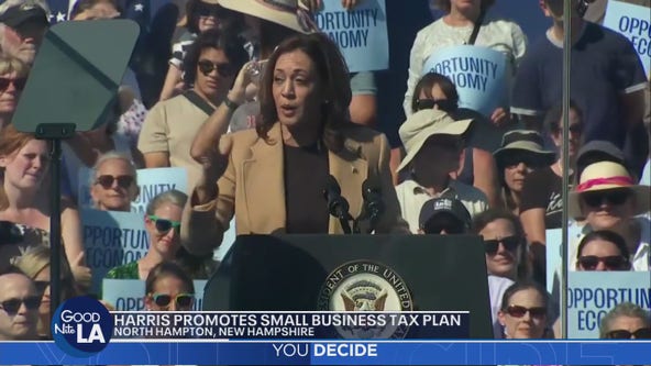 Kamala Harris promotes small business tax plan