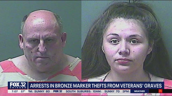 2 arrested for stealing bronze veteran markers in NW Indiana